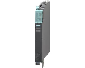 Siemens Sinamics S120 smart line modul, 60A, viser enhedens kompakte booksize design med tilslutninger øverst og nederst.