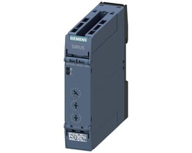 Siemens SIRIUS 3RP25 tidsrelæ med 2CO kontakter og 13 funktioner, 240V, fremhæver push-in terminaler og tidsindstillingsknapper.