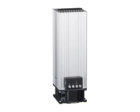 Schneider Electric Climasys varmeelement på 200W og 230V, fremstillet af sølvfarvet aluminium med en sort bund.