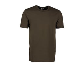 ID Identity kortærmet T-shirt i olivengrøn farve i størrelse 3XL, lavet af blød bomuld med stretch for optimal komfort og pasform.