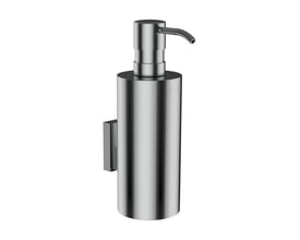LAUFEN Niara sæbedispenser i krom med pumpe og vægbeslag, vist skråt forfra.