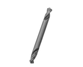 Thürmer HSS-spiralbor på 4,2 x 55 mm med cylindrisk skaft og boreender i begge ender, vist skråt.