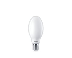 Philips CorePro LED HPL LED-lyskilde på 5.300 lm med mat, oval hvid skærm og stor E40-skruefatning.