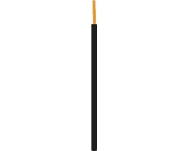 Sort H07V-K monteringsledning med 95 mm² lederdimension og PVC-isolering, oprullet på en 500TR tromle.