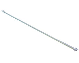 Opple LEDTRUNK-UNI-P L15 Wirethrough-kit til kabelgennemføring, vist som en lang, smal ledning med stik i enderne.