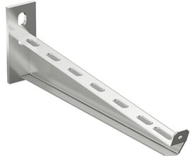 Schneider Electric konsol 50-150 i syrefast rustfri stål AISI316 med 150mm bredde og slids til montering.