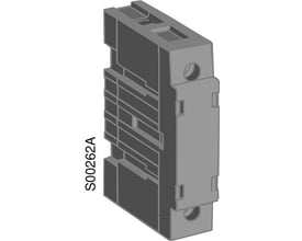 ABB fjerde pol tilbehør, 13mm bred, til OT16-40FT3 afbrydere, med tidlig NO og sen NC kontakter.
