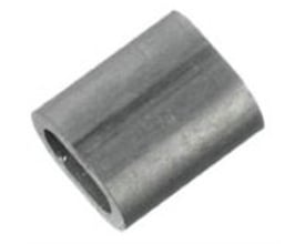 Talurit wirelås i aluminium, 6 mm dimension og DIN 3093 godkendt, vist på hvid baggrund.