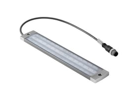 Weidmüller LED lysarmatur WIL-STANDARD-0.3-SCREW-SW-BLU med 42 dioder og skrueophæng i anodiseret aluminium, 240x40x8mm.