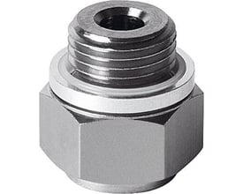 Festo holder til vakuumsuger ESH-HE-4-G1/8, vist med gevind og beslag, klar til montering.