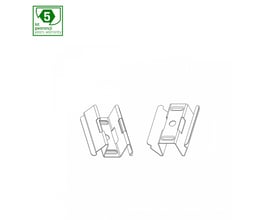 SpectrumLED Allday Basic overflademonteringssæt, to grå monteringsbeslag til armaturer på hvid baggrund.