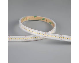 Ansell Lighting H-Cell LED strip på 50 meter, 12 mm bred, med 2700K varmt hvidt lys og IP67-klassificering vist på grå baggrund.