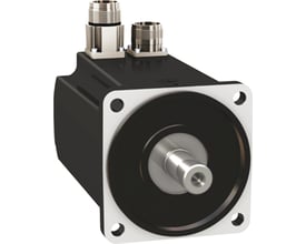 Schneider Electric Servo Motor BMH med 3,3 Nm moment og 6000 rpm, sort motorhus med sølvfront og tilslutningsstik.