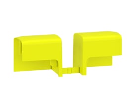Schneider Electric iC40 endedæksel til sløjfeskinne, 1P+N, leveres i sæt med 40 stk. i skarp gul farve.