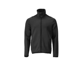 Mascot fleecetrøje 22585-608 i sort, str. XL, med høj krave og lynlås, vist forfra på hvid baggrund med fokus på design.