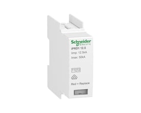 Schneider Electric overspændingsafleder iPRD1 12.5 patron til beskyttelse af elektriske installationer med en limp på 12.5kA og Imax på 50kA.