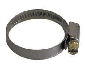 Nordic Quality slangeklemme i rustfrit stål med justeringsskrue og DIN 3017 standard, størrelse 20-32 mm.