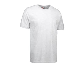 ID Identity Game T-shirt i snow melange, størrelse XL, med rund hals og korte ærmer.