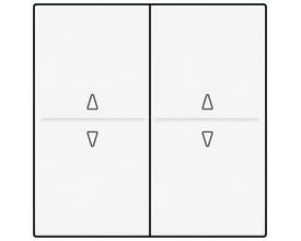 Hvid Niko tangent med to felter, der hver har pile op og ned symboler til 4-tryk system.