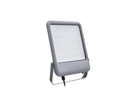 Philips CoreLine Tempo Large BVP104-projektør i gråt hus med synlige LED-linser og monteringsbøjle.