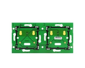 Bagside af Niko Home Control busprint, detaljeret visning af printpladerne med modelnummer og CE-mærke.