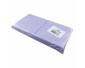 Pakke med 20 stk. blå universalklude i målene 38 x 38 cm, emballeret i gennemsigtig plastfolie med en mærkat.