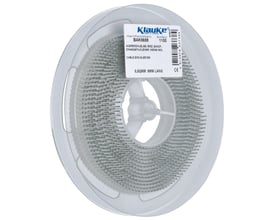 Klauke isoleret terminalrør 0.75 mm² DIN 46228 del 4 leveret på en spole med 1100 stk., klar til nem kabelindføring.