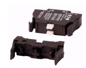 Eaton hjælpekontakt med 1 N/O og 1 N/C kontakt, 6 A, 230 V AC, mærket AUX1NO+1NC-BOX012.