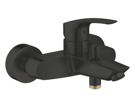 Grohe etgrebsbatteri i mat sort med 188mm tud og tydelig betjeningshåndtag på hvid baggrund.