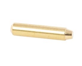 Assa Abloy-låsestift i guldfarve med lang, cylindrisk form og en tilspidset ende.