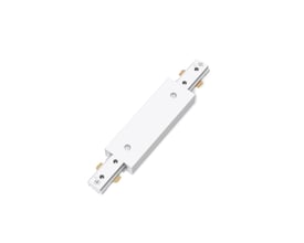 Hvid Philips EasyLink 2-punkts strømforsyning med forbindelser i begge ender til skinnesystemet.