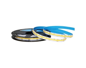 V-TAC LED COB stripslys på rulle, 10W/m, 3000K, 24V, 5m, RA80 og IP20 i hvidt og blåt.