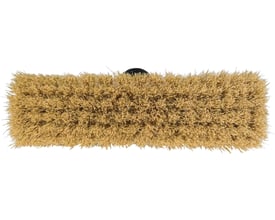 Tæt på Vikan tjære-/syrekost med brede, stive, lyse børster og 45 mm børstehårslængde.