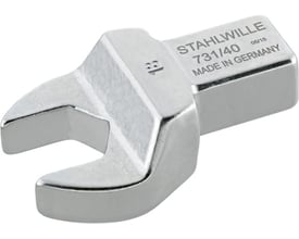 Stahlwille gaffel indstiksværktøj 731/40 i blankt metal, med en størrelse på 41 mm og 14x18 mm indstik. Værktøjet er fremstillet i Tyskland.