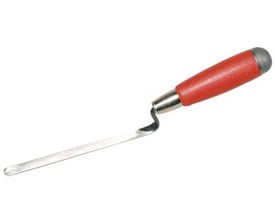 Eskimo fugeske med presser i 10 mm størrelse, har et rødt træhåndtag og en metalspids til fugearbejde.