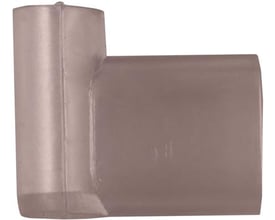 Elpress isolationsmuffe til 90° spadestik, 6,3 mm, fremstillet af transparent PVC med en bredde på 15 mm.