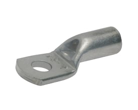 Klauke rørkabelsko i fortinnet kobber, 0,75 mm², med M5 hul og inspektionshul for fintrådede ledere.