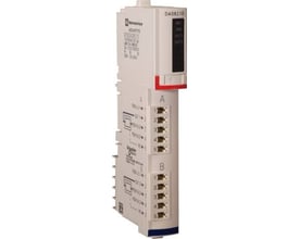 Schneider Electric Modicon STB kit med 2 digitale udgange, model DA08210. Modulet har hvidt kabinet med mærkning og terminaler til tilslutning.