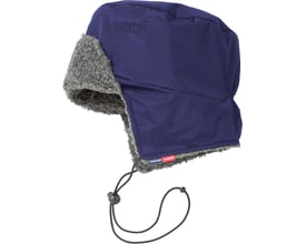 Kansas vinterhue i mørk marine, størrelse L/XL, med pilefor og justerbar snøre for optimal pasform.