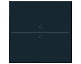 Niko antracit tangent med pil op og pil ned symboler til trådløs 2-tryks betjening, vist på en mørk baggrund.