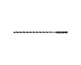 Ironside universalbor med HM-spids, 6,0 x 140/200 mm, set fra siden med spiralformet bor og sekskantskaft.