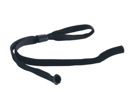 Sort brillesnor fra Honeywell Safety Products (HSP) med justerbar sort perle og fastgørelsesløkker til briller.