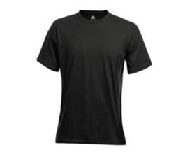 Kansas Acode 100239 sort t-shirt i 3XL, lavet af 100% bomuld med rund hals og korte ærmer.