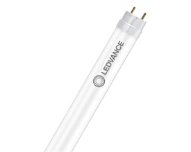 Ledvance T8 Value UO LED-rør med hvidt rør og synligt stikben, 1514 mm, 29 W og 3000 K.