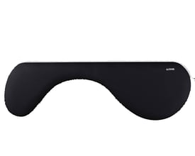 Matting Jobmate Arm Rest Advance Plus underarmsstøtte i sort, ergonomisk design med asymmetrisk form for komfort.