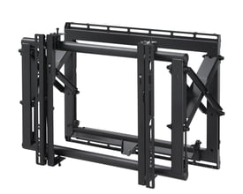 Vogels PFW 6870 video wall pop-out modul i lukket position, set fra fronten mod en hvid baggrund.