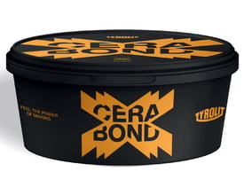 Tyrolit Cerabond X opbevaringsbeholder til skæreskiver med sort og orange design og brandlogo tydeligt vist.