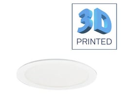 GreenSpace Downlight DN472B, en 3D-printet indbygningsspot i hvid med opal diffusor, 2000 lumen og 4000 Kelvin.