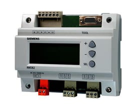 Siemens RWD82 regulator (Standard) universal regulator i hvidt plast med sort display og betjeningsknapper.