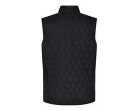Engel 5370-604 vest i sort, størrelse 3XL, med et unikt quiltet hexagon-mønster på bagsiden.
